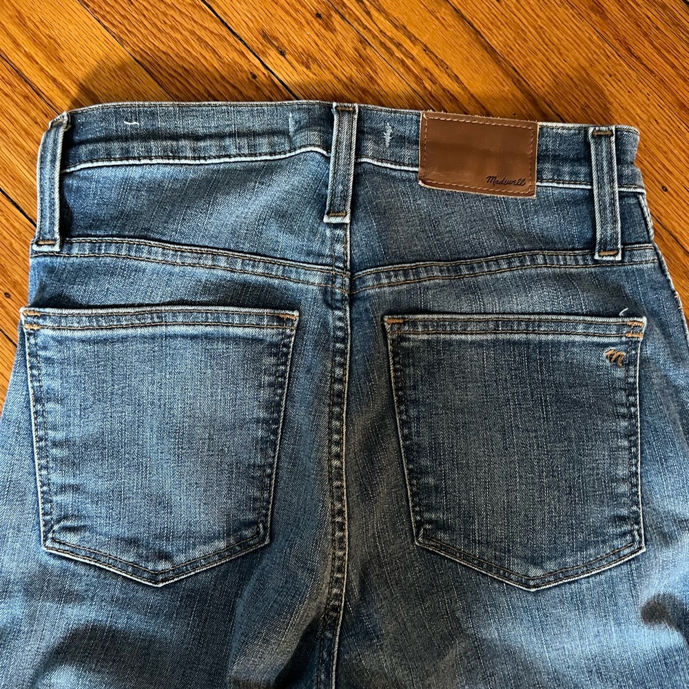 Madewell Distressed Blue Skinny Jeans - Picture 8 of 8